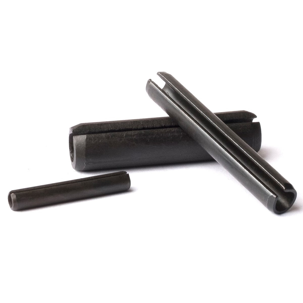 10 Spirol Black Slotted Spring Roll Pins – 5/64" X 3/8" – Steel – MPN 190780375