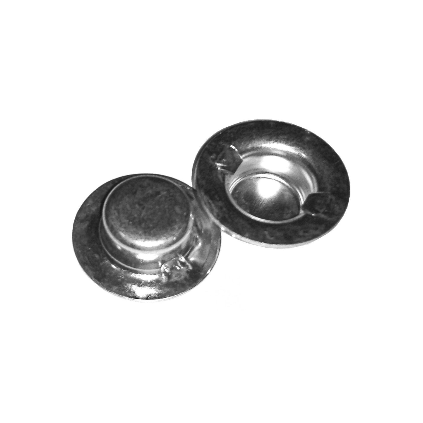 100 pc, 1/2 in Push on Pushnut pal, Axle Cap, Wheel Retainer, Zinc Mech Finish
