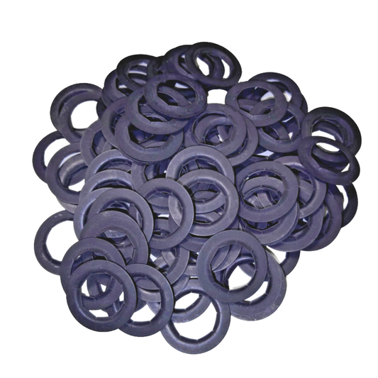 100 pc, 5/8 in Push On Pushnut Phosphate + Oil, Pal nut Wheel Retainers Axle Caps