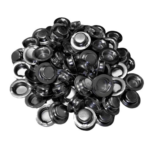 100 pc, 3/4 in Push on Pushnut pal, Axle Cap, Wheel Retainer, Zinc Mech Finish