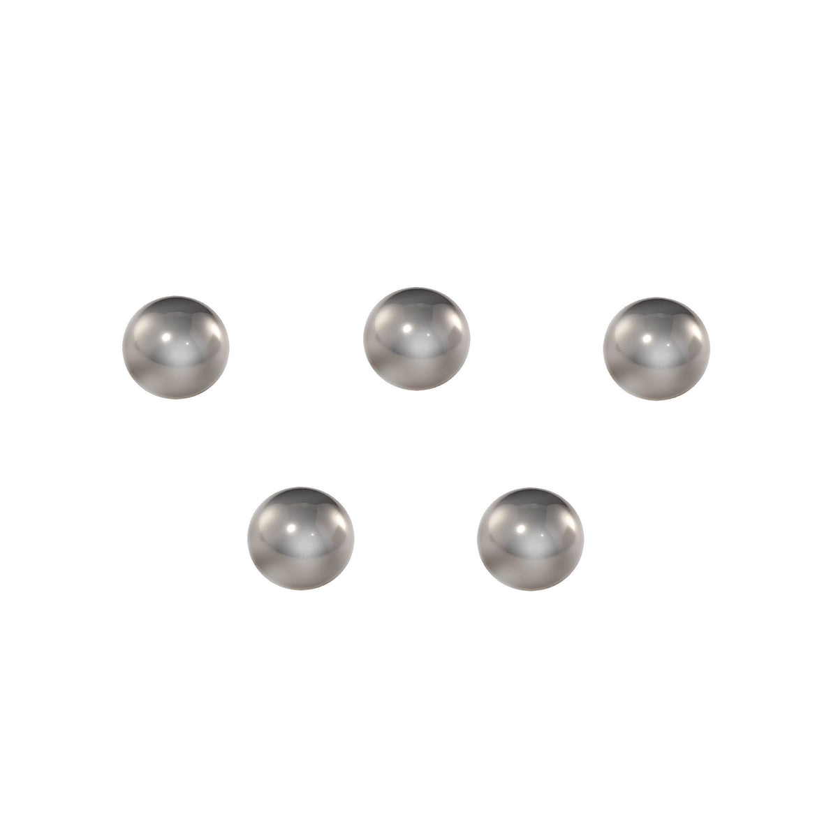 5 pc - 1/2" (0.500) Inch Precision 304 Stainless Steel Bearing Ball  (Will Never Rust)