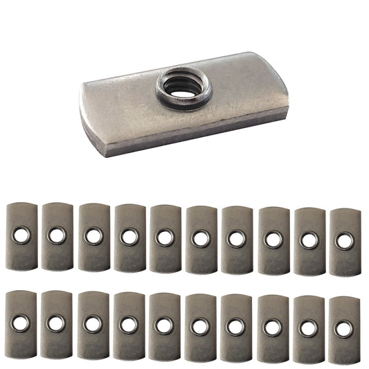 20 pc, 1/4-20 UNC Spot Weld Nut Double Tab, and, Aluminum Extrusion T-Nut