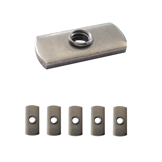 5 pc, 1/4-20 UNC Spot Weld Nut Double Tab, and, Aluminum Extrusion T-Nut