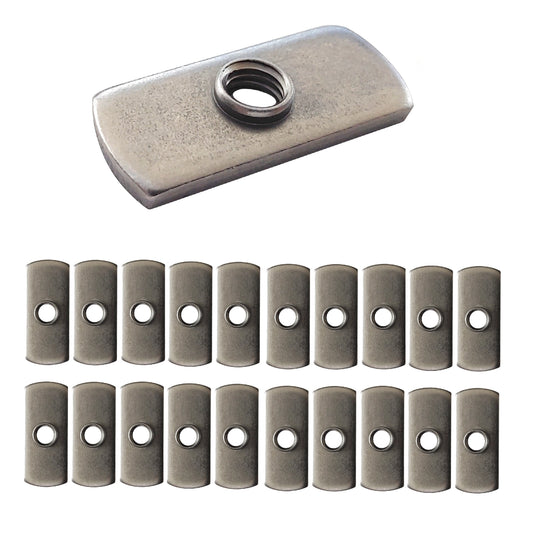 20 pc, 5/16-18 UNC Spot Weld Nut Double Tab, and, Aluminum Extrusion T-Nut