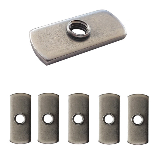 5 pc, 5/16-18 UNC Spot Weld Nut Double Tab, and, Aluminum Extrusion T-Nut