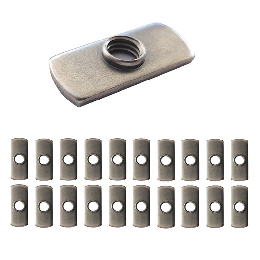 20 pc, 3/8-16 UNC Spot Weld Nut Double Tab, and, Aluminum Extrusion T-Nut