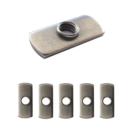 5 pc, 3/8-16 UNC Spot Weld Nut Double Tab, and, Aluminum Extrusion T-Nut